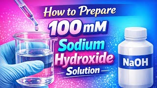 How to prepare millimolar sodium hydroxide NaOH Solution|How to make millimolar solution