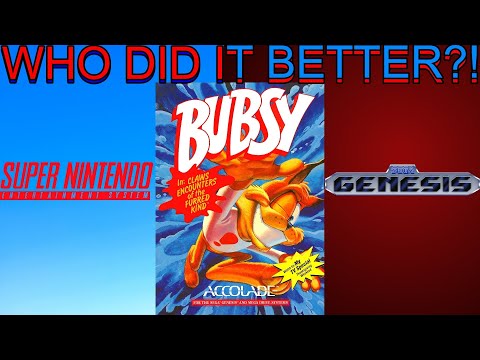 Who Did It Better?! - Bubsy claws encounters of the furred kind! #sega  Vs #snes  !