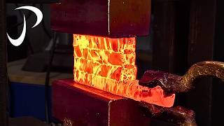 Making a Turkish Twist Damascus Chef Knife