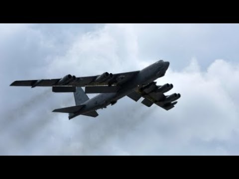 RAW B52 Nuclear capable Bombers Deployed to Gulf counter Iranian threat Breaking News May 2019 Video