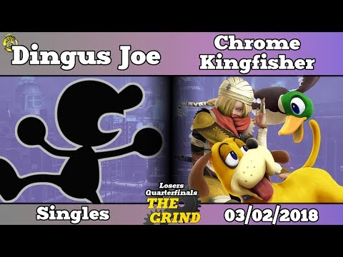 The Grind 16 BMU|Dingus Joe (GnW) vs Chrome Kingfisher (Duck Hunt, Sheik) Losers Quarterfinals
