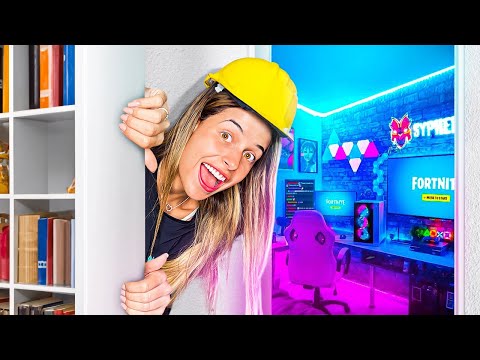 CONSTRUÍ UM QUARTO SECRETO NO MEU GUARDA-ROUPA !!