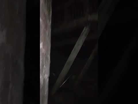 Ghost at Whittington castle at night