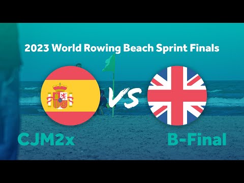 2023 World Rowing Beach Sprint Finals - Coastal Under 19 Men's Double Sculls - B-Final - GBR vs ESP