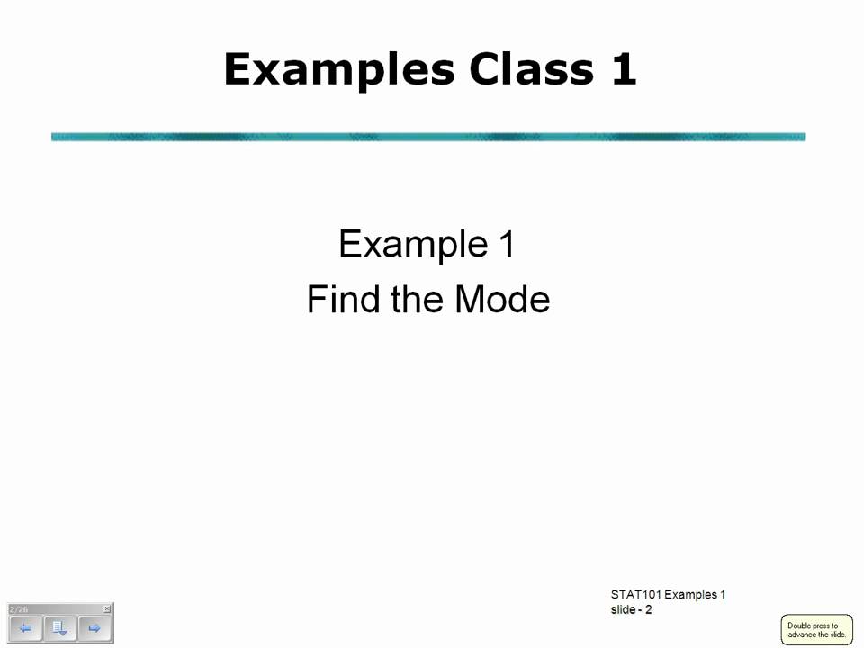 STAT 101 Examples Class 1, Example 1