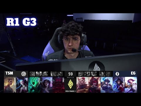 EG vs TSM - Game 3 | Round 1 Playoffs S13 LCS Summer 2023 | Evil Geniuses vs TSM G3 full
