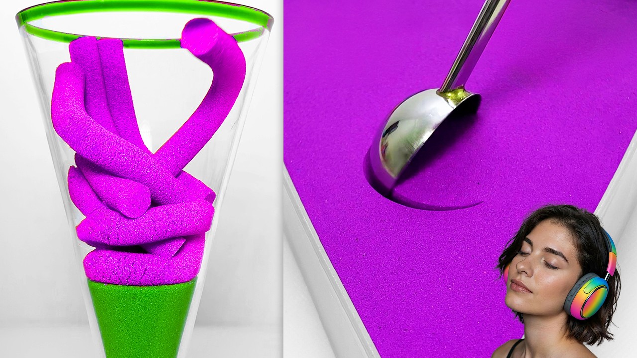 Most Satisfying and Relaxing Video 356 Kinetic Sand ASMR