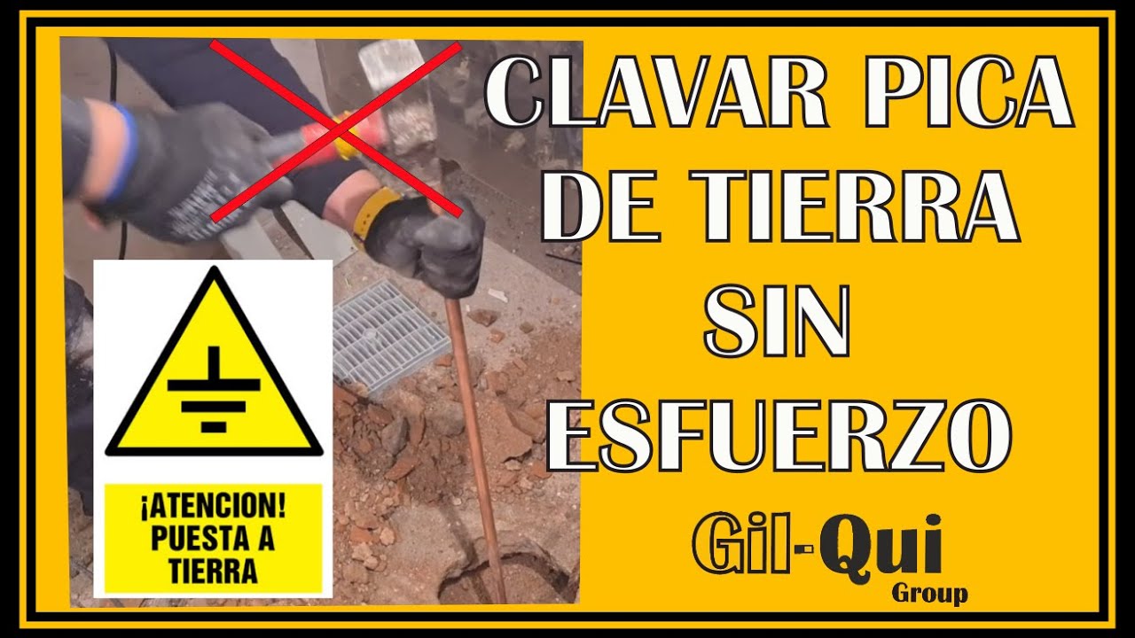 cómo⚡ INSTALAR Y CLAVAR UNA PICA TOMA DE TIERRA 🥵 SIN MORIR EN EL INTENTO(medida de tierra vivienda)