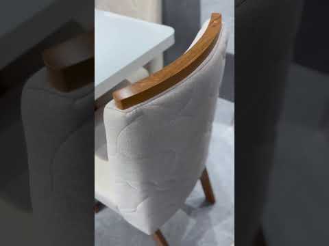 CONJUNTO MESA SENTRA 1.60 + 6 CADEIRAS FLOR - video