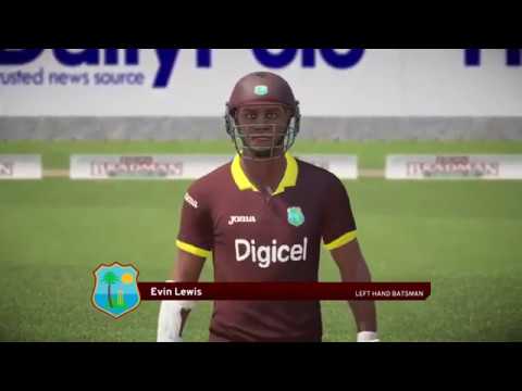 West Indies Vs England 4th ODI match 2019 || Live cricket scores and commentary gameplay DBC17#ps4