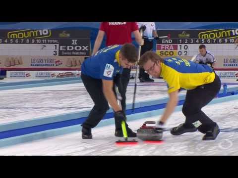 CURLING: SWE-LAT Euro Chps 2013 Men Draw 8 HIGHLIGHTS