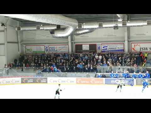 "WŁADCY MAŁOPOLSKI" - kibice Unii Oświęcim w Jastrzębiu na meczu o finał Ligi Hokejowej 29.03.2022