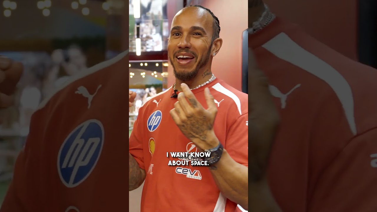 Lewis Hamilton is actually a space geek 🤓 @Bitdefender​