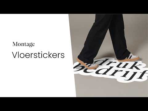 Vloerstickers plakken