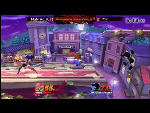SmashaPalooza 34: Winners Finals - MaNiAcJaCe (Sheik) vs 7^x (G&W)