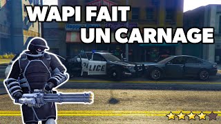 Wapi fait un carnage au minigun -  GTA Online avec les amis 🚓 EP 5