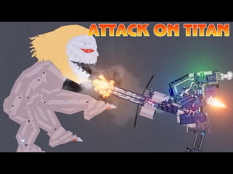 ATTACK ON TITAN: Jaw Titan vs Titanfall Legion - People Playground 1.22.3