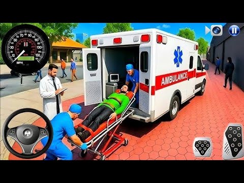 Robot Doctor Ambulance Rescue City Simulator-911 Rescue Emergency Van-Android Game