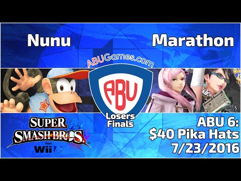 ABU Monthly 6: Nunu (Diddy) vs. Marathon (Robin, Bayonetta) - Smash 4 Losers Finals
