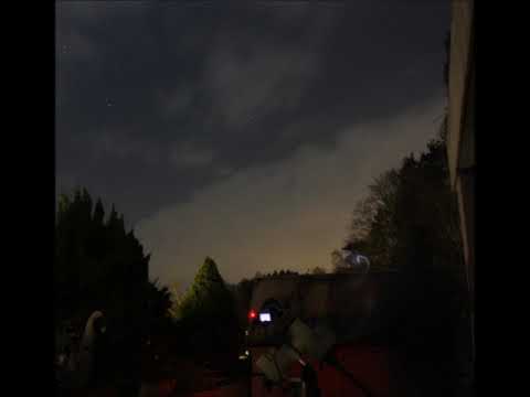 Venus in den Plejaden, Zeitraffer der Beobachtung