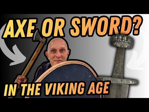 Why were AXES chosen over SWORDS in the VIKING AGE?