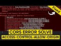 How to Solve CORS Error in 2 min [WATCH THIS] | CORS Explained in EASY Way