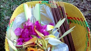 Galungan Balinese Ceremony At the Big Family Temple North Bali