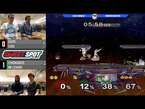 Sweet Spot 4 SSBM - Steps & Cuda Vs. LemonJuices & KU | Liekand - Doubles Winners Quarters