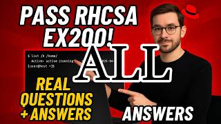 RHCSA 9/10 Exam Prep: Real EX200 Questions & Step-by-Step Solutions (2026) Ex200 Prep Full Exam
