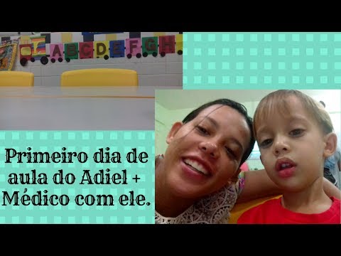 Primeiro dia na creche + médico com Adiel!