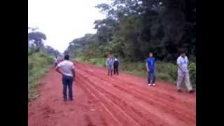 preview picture of video 'terrible road conditions in the Bolivia amazon'