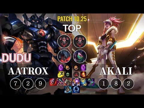 HLE DuDu Aatrox vs Akali Top - KR Patch 10.25