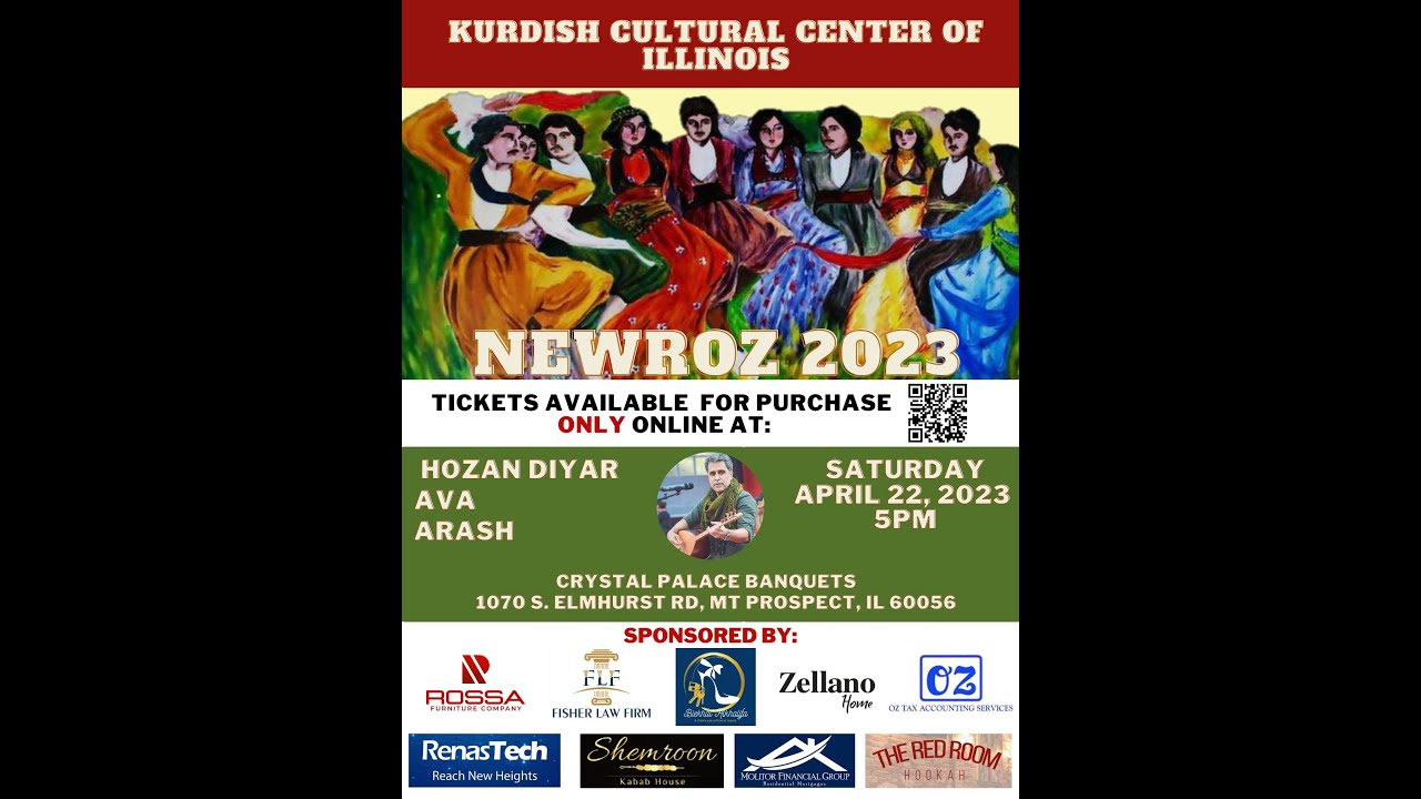 Kurdish Cultural Center of Illinois (KCCI) Newroz Celebration 2023. Diyar, Arash, and Ava #Newroz