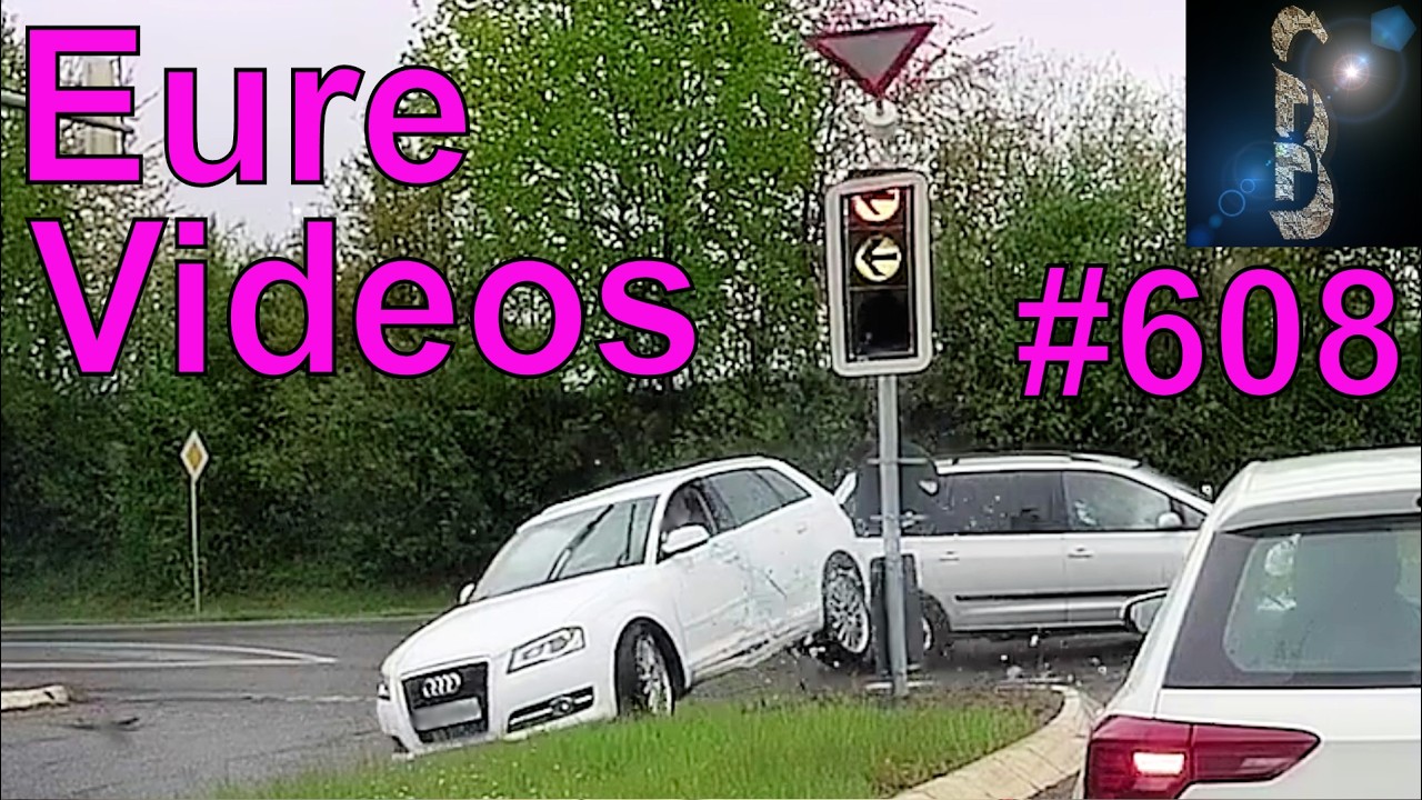 Eure Videos #608 - Dashcam - Kreuzungsunfall - Motorrad viel zu schnell - Nicht angeschnallt