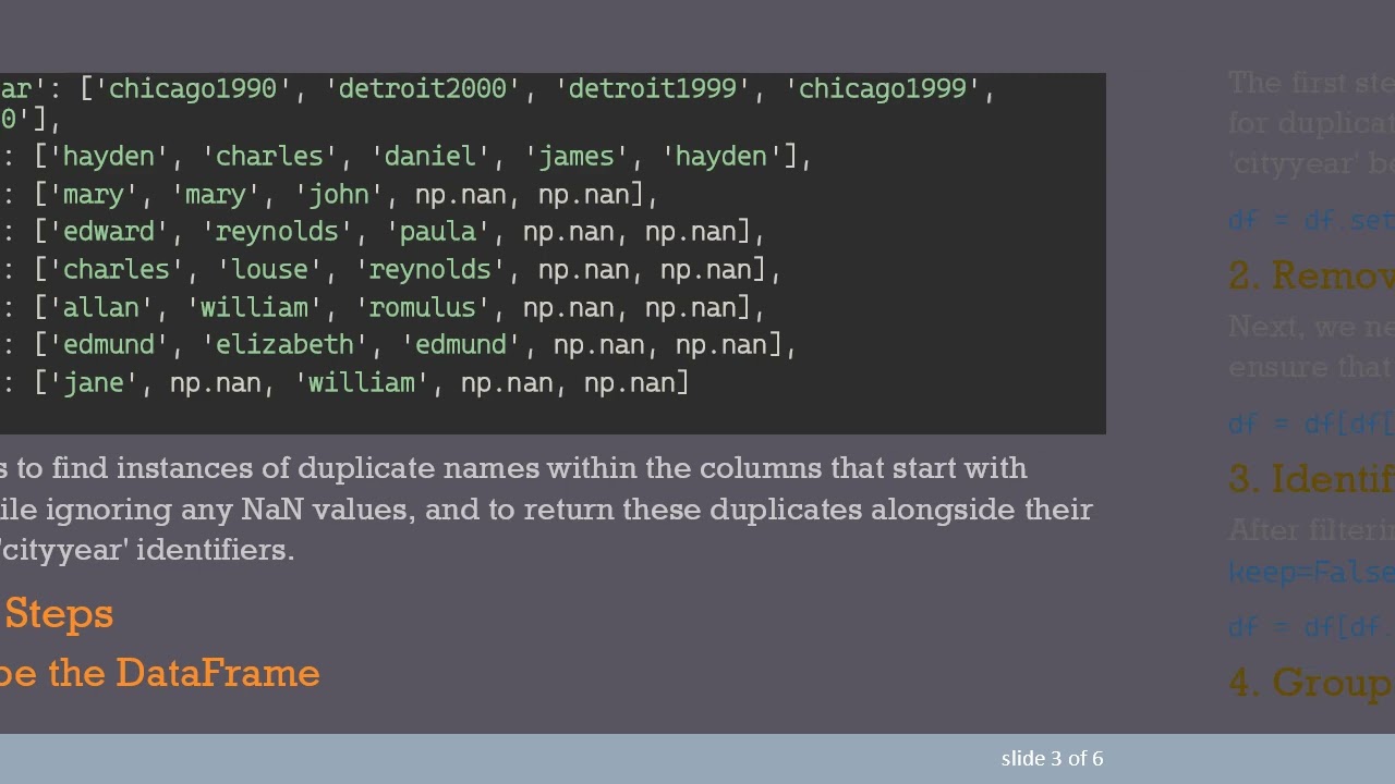 Finding Duplicate Values Across Multiple Columns in Python DataFrames