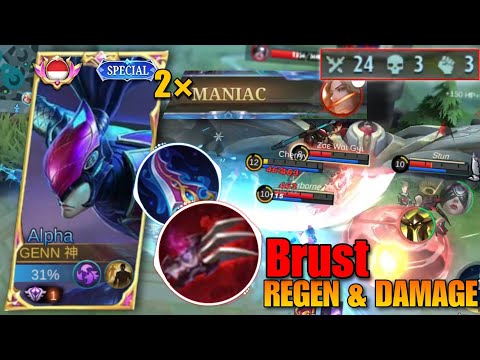 HA'AS CLAW IS A MAGIC BUILD!! 2× MANIAC IN RANK | BEST BUILD ALPHA 2023 | ITEM TOP GLOBAL ALPHA BETA