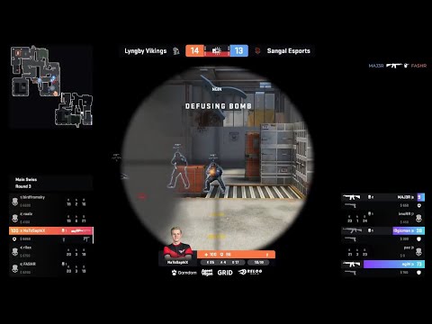 NatoSaphiX Insane 1v4 AWP Clutch || Lyngby Vikings vs Sangal Esports || TEBtv