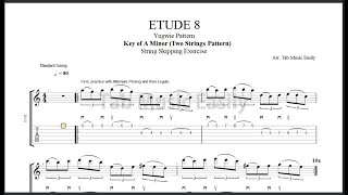 Download the video "String Skipping Exercise: ETUDE 8//Key of E Minor (Two Strings Pattern)(Yngwie Pattern)"