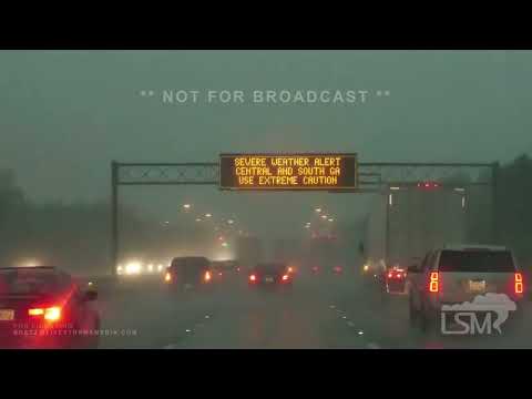 04-06-2022 Warner Robins, GA - Severe Storms - Semi Accident - Heavy Rain