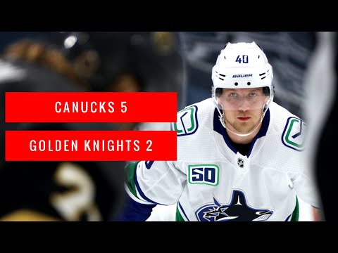 Canucks defeat the Golden Knights 5-2 in game 2; 3 points each for Pettersson and Toffoli