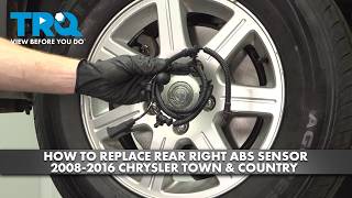 How to Replace Rear ABS Wheel Speed Sensor 2008-2016 Chrysler Town & Country