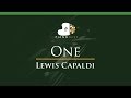 Lewis Capaldi - One - LOWER Key (Piano Karaoke / Sing Along)