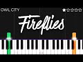 Fireflies - Owl City | EASY Piano Tutorial