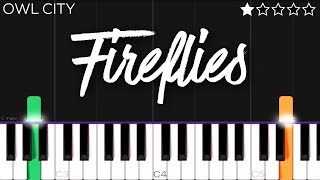 Fireflies - Owl City  EASY Piano Tutorial