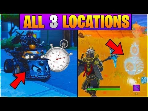 All Vehicle Time Trials Locations, All 3 Locations (Fortnite Battle Royal Season 6)