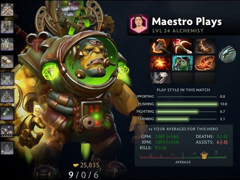 ALCHEMIST 7.31c | Battlefury build | 1k GPM | Godlike