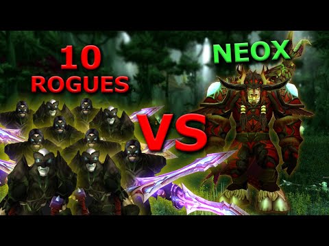 Feral Druid vs 10 random Rogues / Burning Crusade PTR