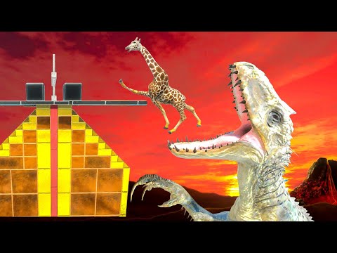 ONE MUST FALL INDOMINUS REX vs CERBERUS THE 3 HEADED DOG | ARBS - Animal Revolt Battle Simulator