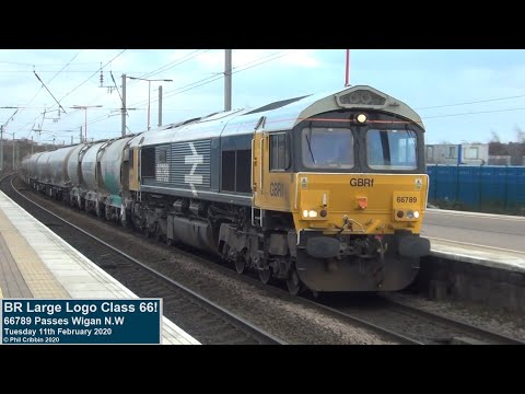 BR Large Logo 66789 at Wigan - 11th February 2020
