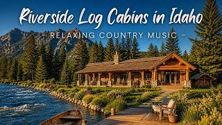 Riverside Log Cabins in Idaho | Relaxing Country Music